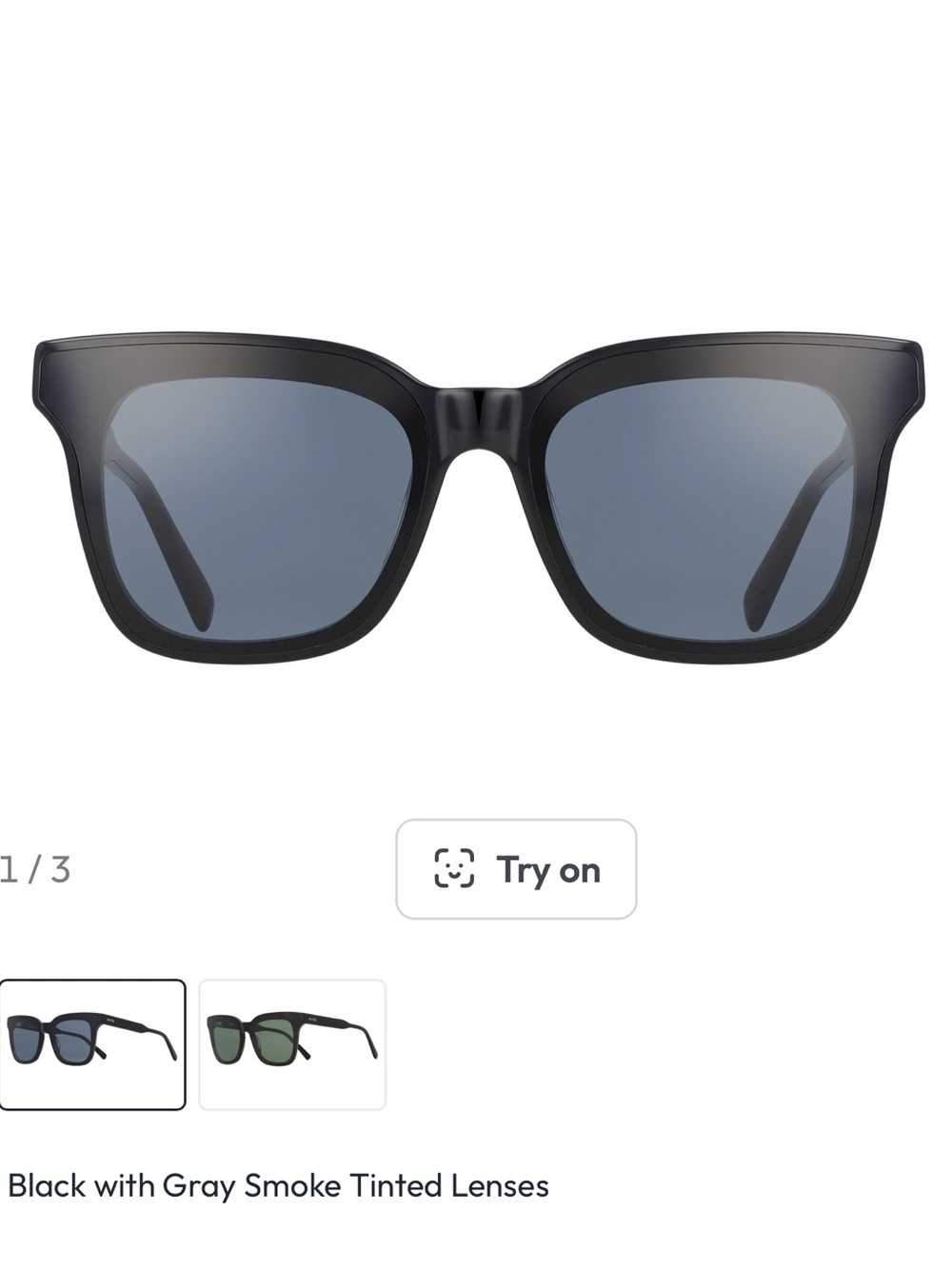 Kits Black large sunglasses